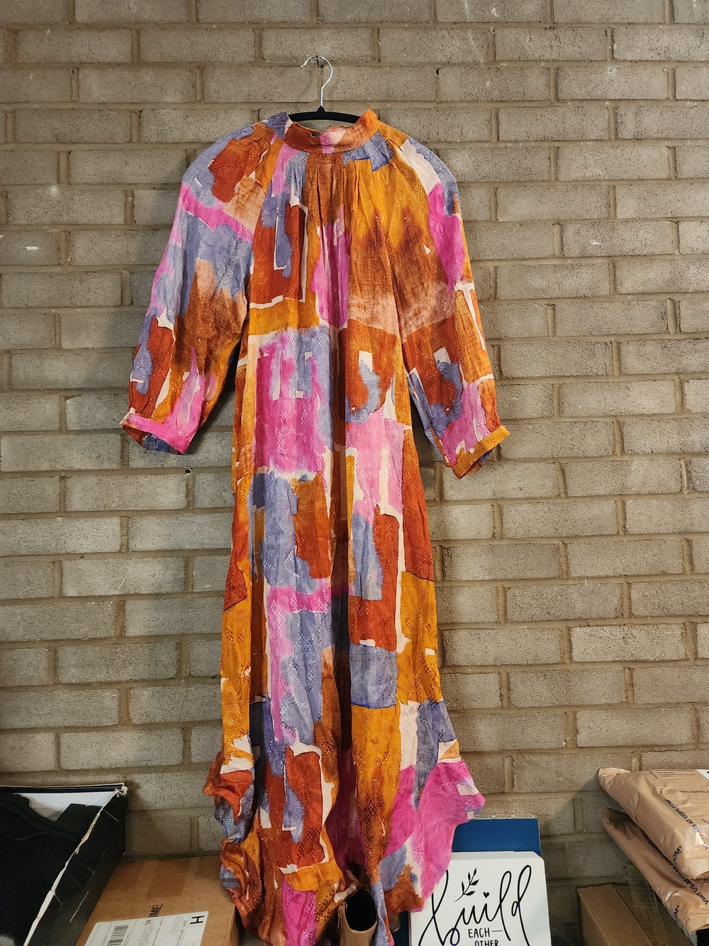Maeve by Anthropologie Jessamine Mock Neck Maxi Dress